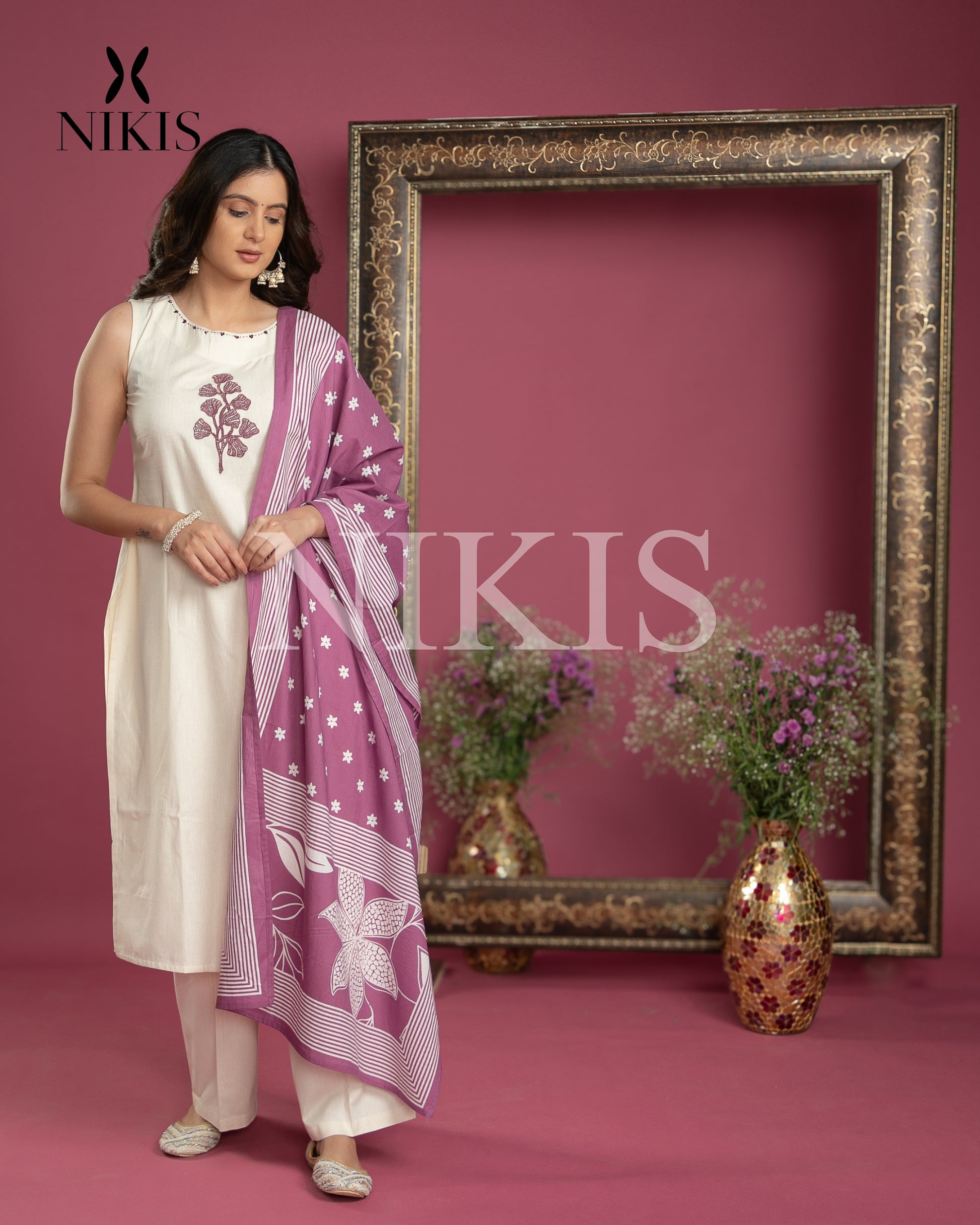 CT MIX DUPATTA SET