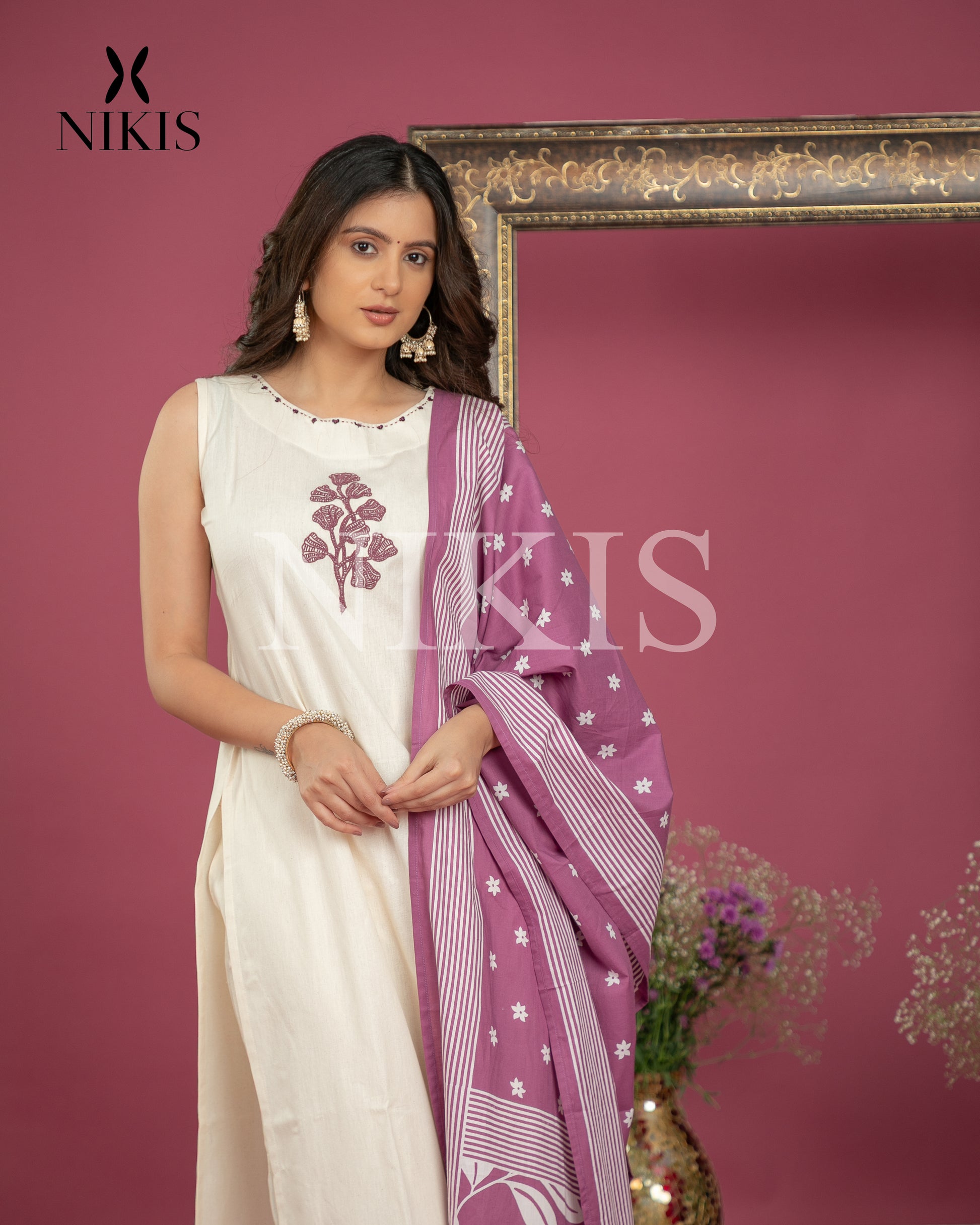 CT MIX DUPATTA SET