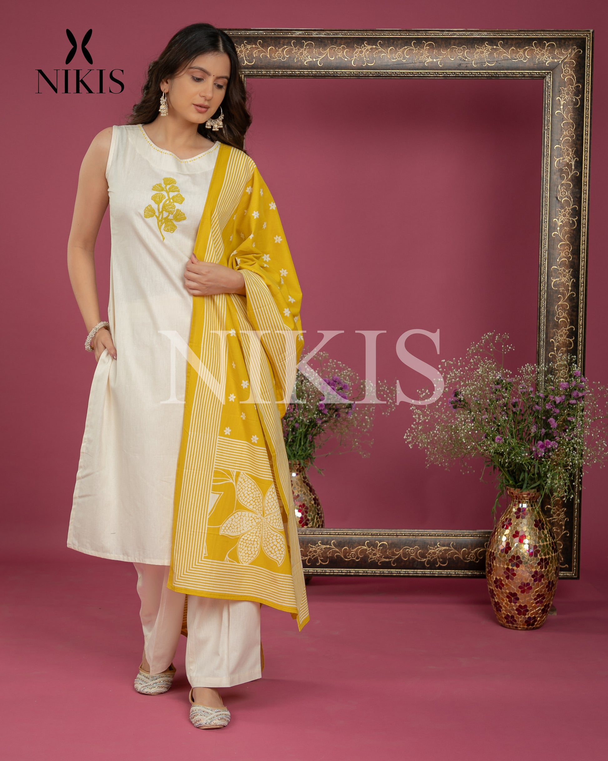 CT MIX DUPATTA SET